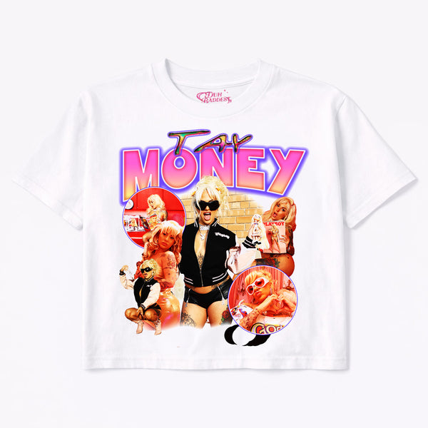 Tay Money Graphic Crop Tee